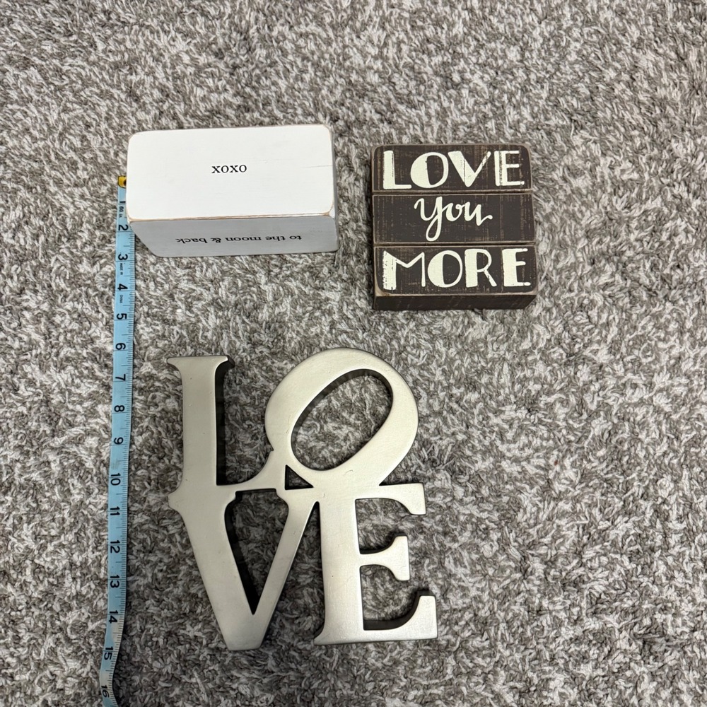 Lot of Love - 3 Home Decoration Pieces - Picture 7 of 7